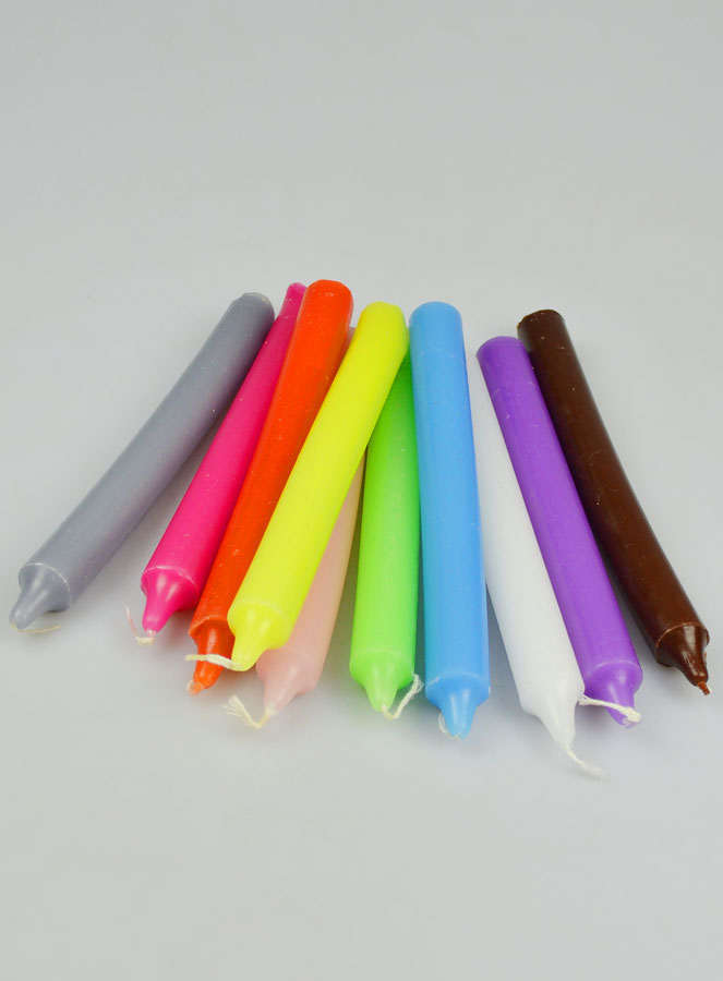 Lot de 10 Bougies Teintées Masse avec défauts (pic 4)