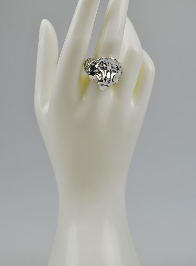Bague Lion de Juda - Argent Massif - Taille 60 (pic 2)