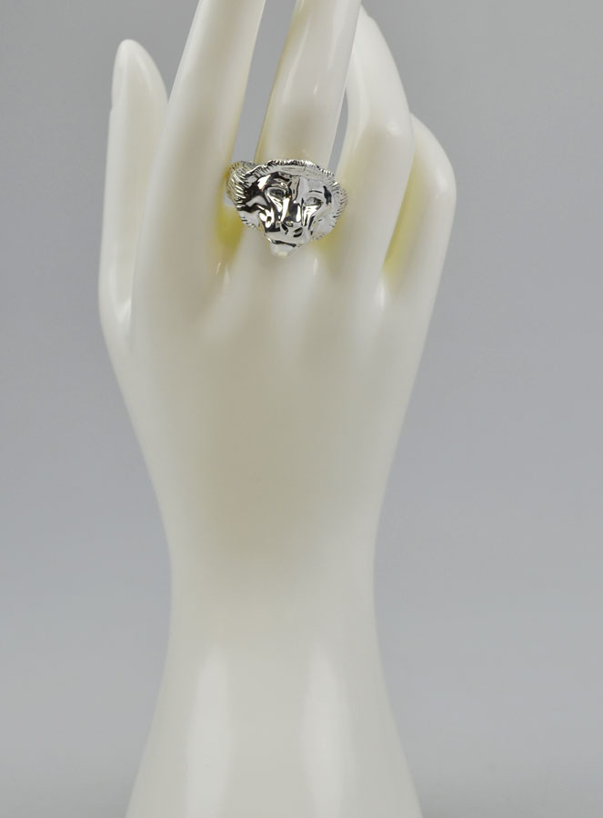 Bague Lion de Juda - Argent Massif - Taille 62 (pic 2)