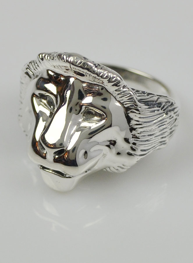 Bague Lion de Juda - Argent Massif - Taille 62 (pic 4)
