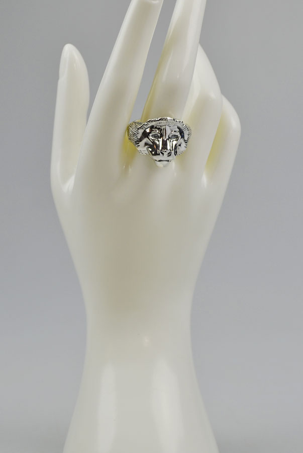 Bague Lion de Juda - Argent Massif - Taille 64 (pic 2)