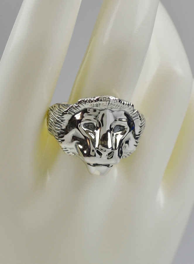 Bague Lion de Juda - Argent Massif - Taille 64 (pic 3)