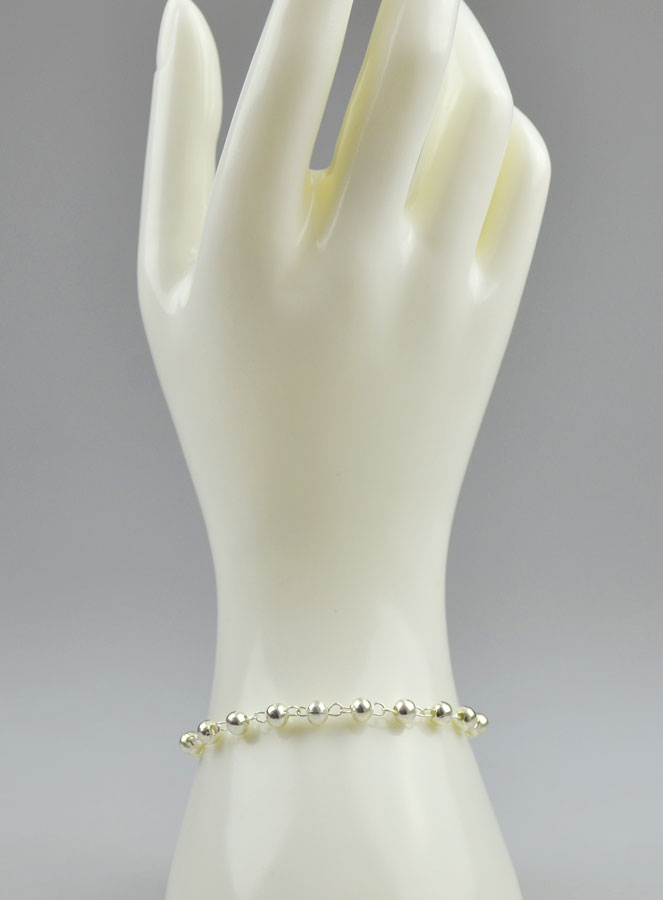Bracelet Religieux avec Croix du Christ - Argenté (pic 2)