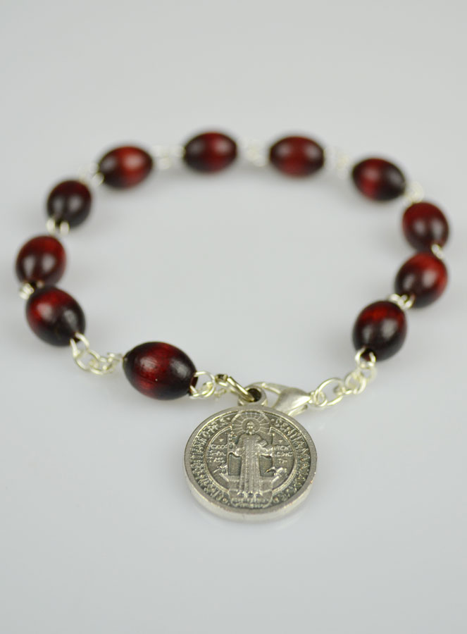 Bracelet Dizainier - Croix et Médaille de Saint Benoît (pic 3)