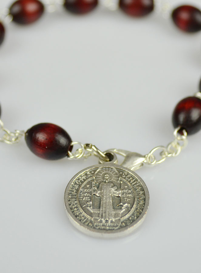 Bracelet Dizainier - Croix et Médaille de Saint Benoît (pic 4)