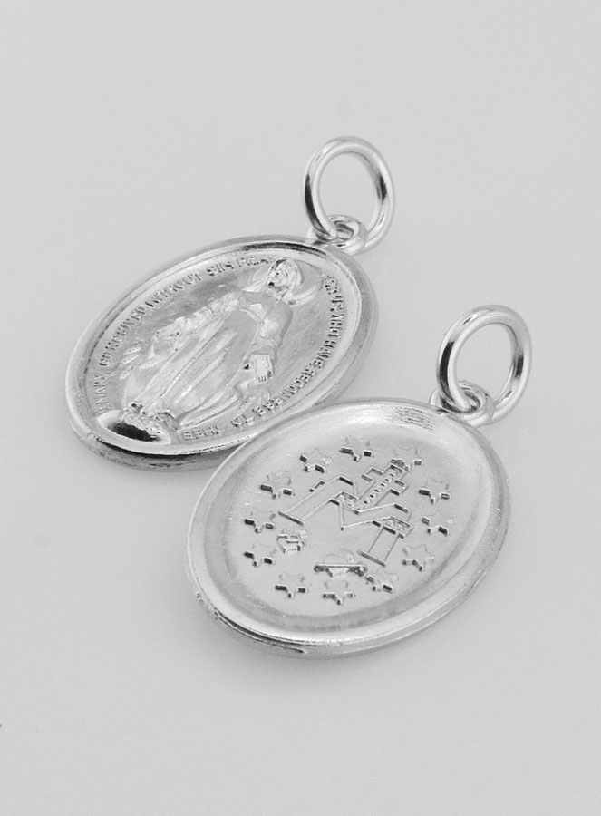 Médaille Miraculeuse Argentée - 23 mm (pic 3)