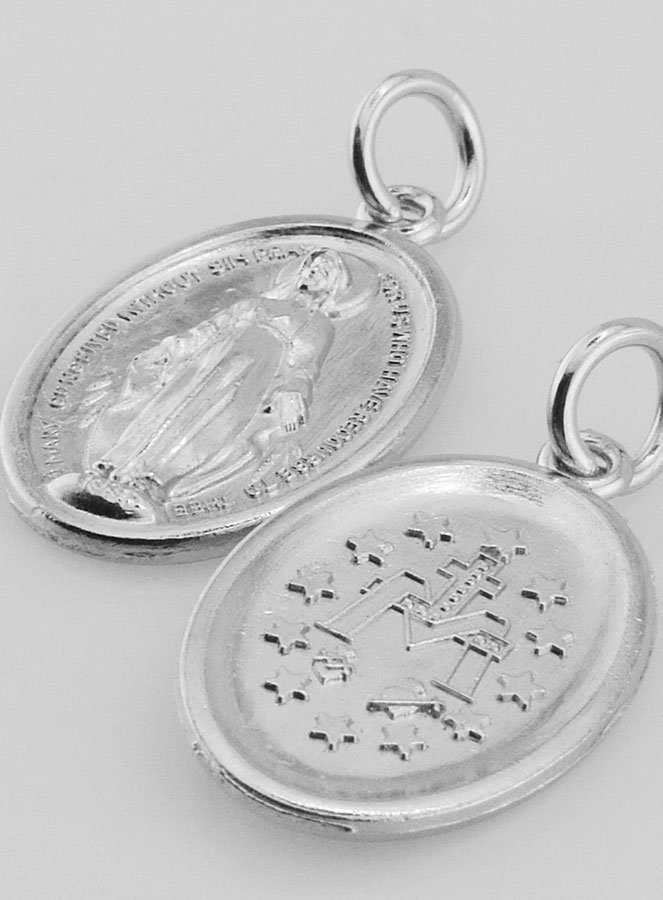 Médaille Miraculeuse Argentée - 23 mm (pic 4)