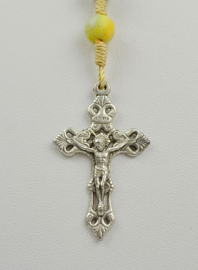 Chapelet en Pierre d'Amazonite sur Cordelette (pic 4)