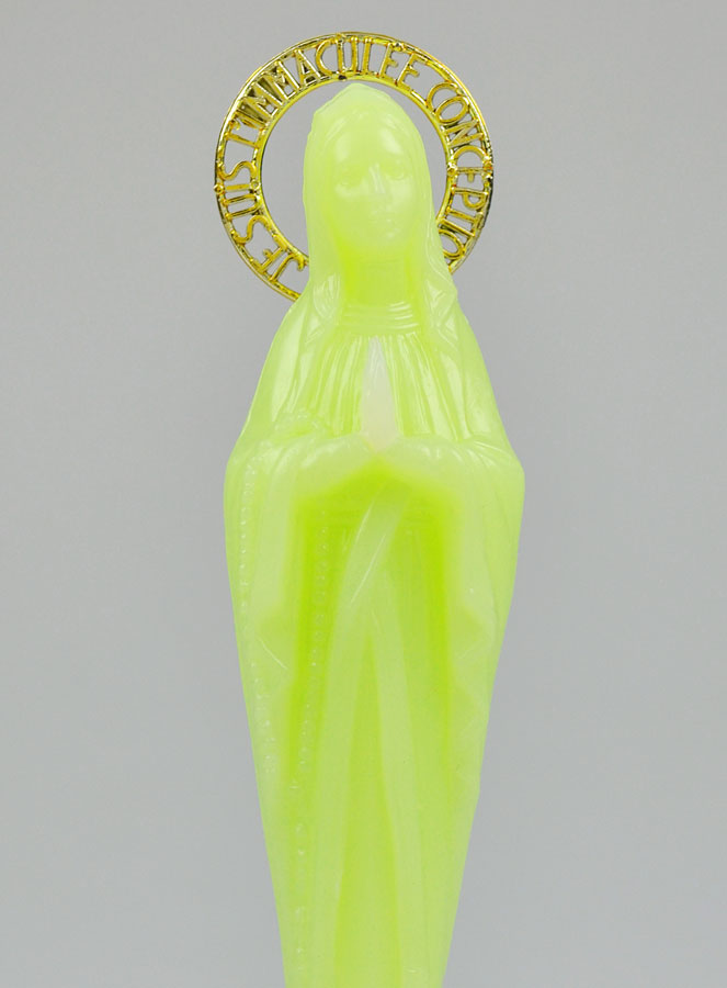 Statue Vierge Marie Lumineuse - 14 cm (pic 3)
