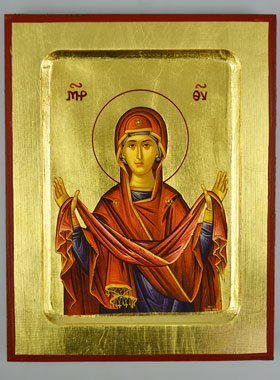 Icône Religieuse Vierge Marie Protectrice - 18 cm (pic 1)