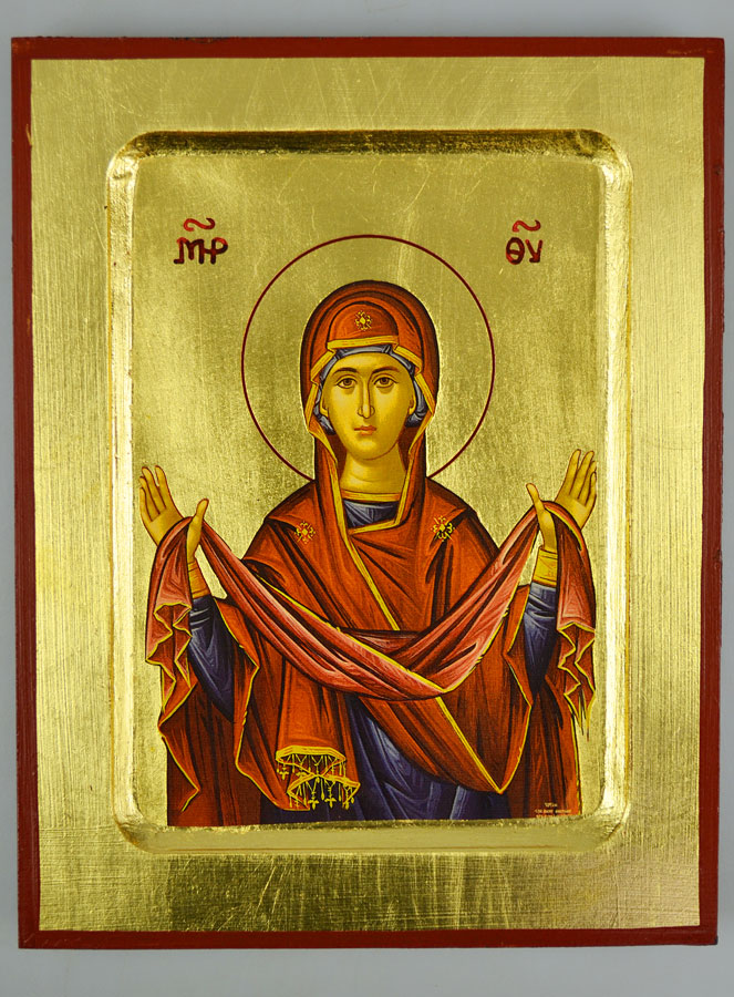 Icône Religieuse Vierge Marie Protectrice - 18 cm (pic 2)
