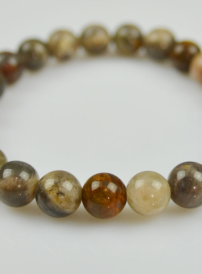 Bracelet en Pierre Naturelle de Lune Noire (pic 4)