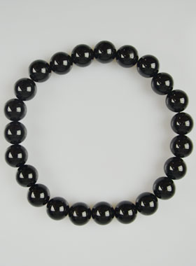 Bracelet en Pierre Naturelle d'Onyx Noir (pic 1)