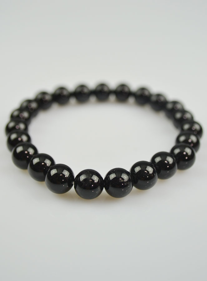 Bracelet en Pierre Naturelle d'Onyx Noir (pic 3)