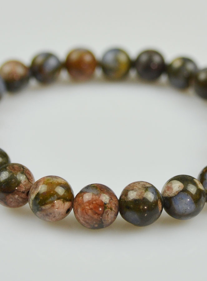 Bracelet en Pierre Naturelle de Liberite Bleue (pic 4)