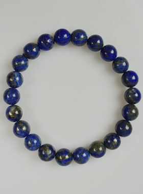 Bracelet en Pierre Naturelle de Lapis Lazuli - 8mm A (pic 1)