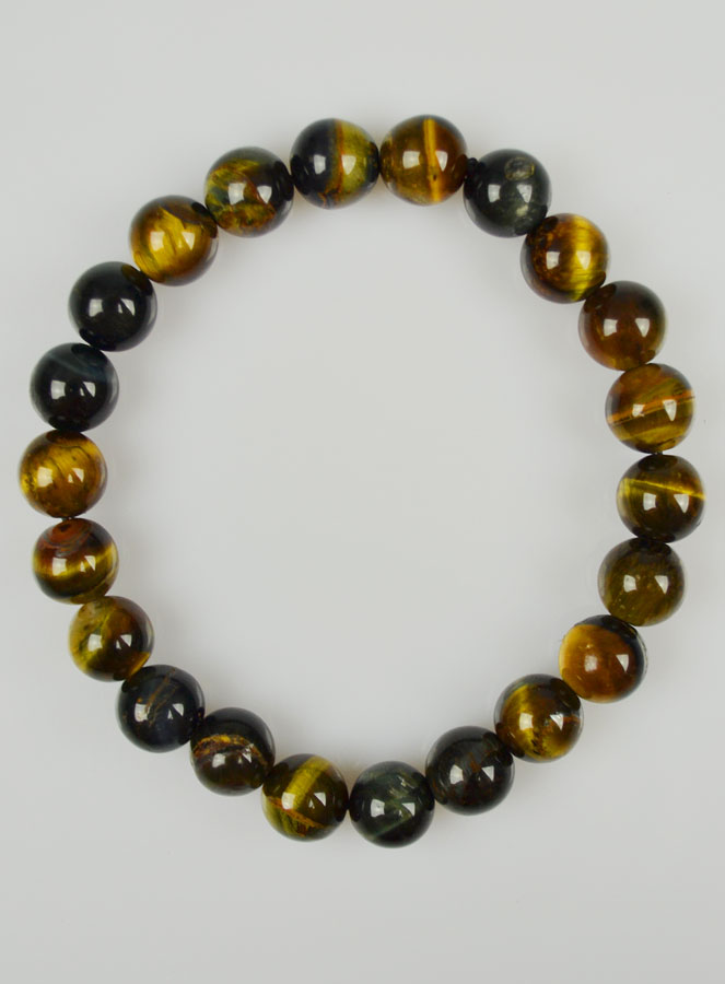 Bracelet en Pierre Naturelle d'Oeil de Faucon (pic 2)