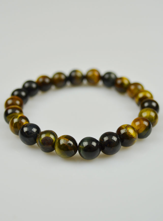 Bracelet en Pierre Naturelle d'Oeil de Faucon (pic 3)