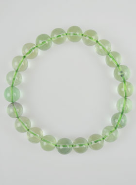 Bracelet en Pierre Naturelle de Fluorite Verte Véritable (pic 1)