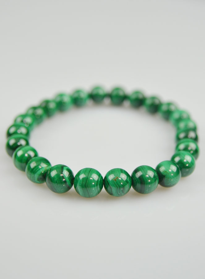 Bracelet en Pierre Naturelle de Malachite (pic 3)