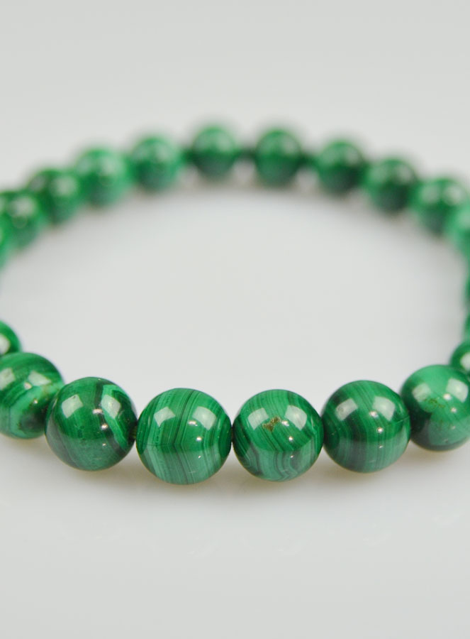Bracelet en Pierre Naturelle de Malachite (pic 4)