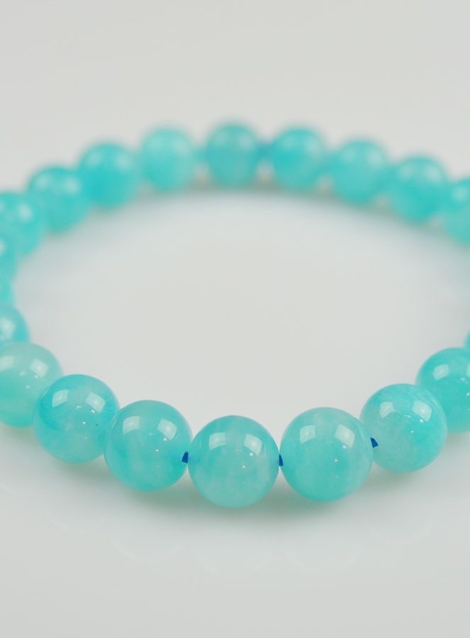 Bracelet en Pierre Naturelle d'Amazonite du Perou (pic 4)