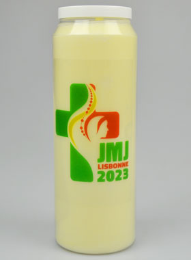 Bougie de Neuvaine JMJ Lisbonne 2023 - 17.5cm (pic 1)