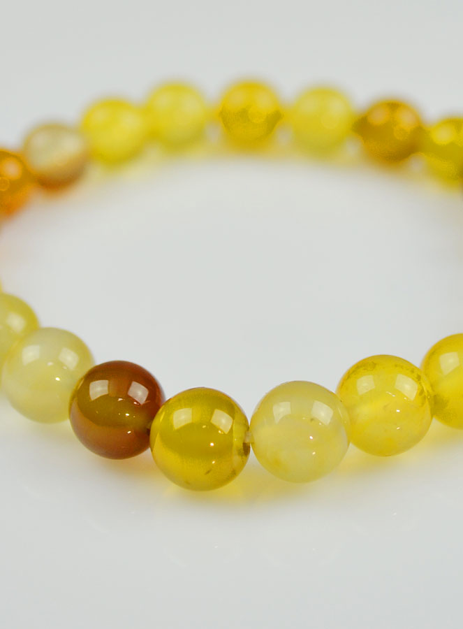 Bracelet en Pierre Naturelle d'Agate Mix du Brésil (pic 4)