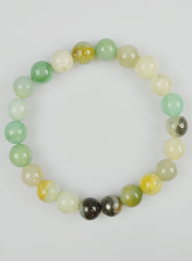 Bracelet en Pierre Naturelle d'Amazonite Multicolore - 6mm (pic 1)