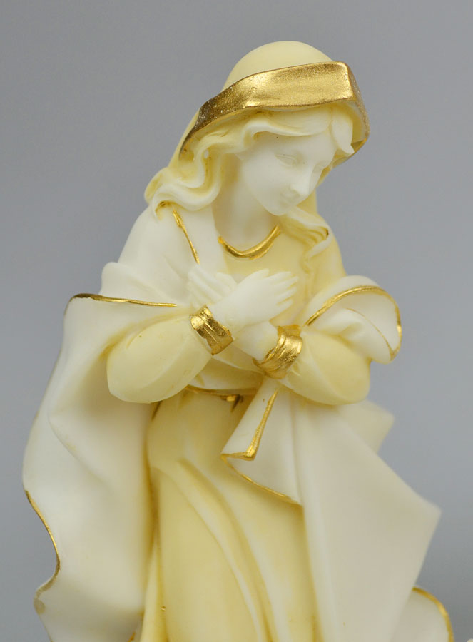 Crèche de la Nativité en Albâtre & Dorure (pic 3)