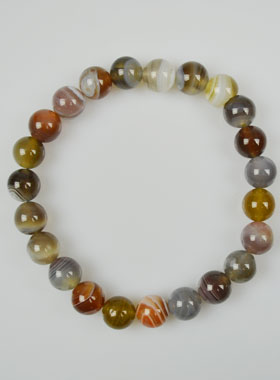 Bracelet en Pierre Naturelle d'Agate du Botswana (pic 1)
