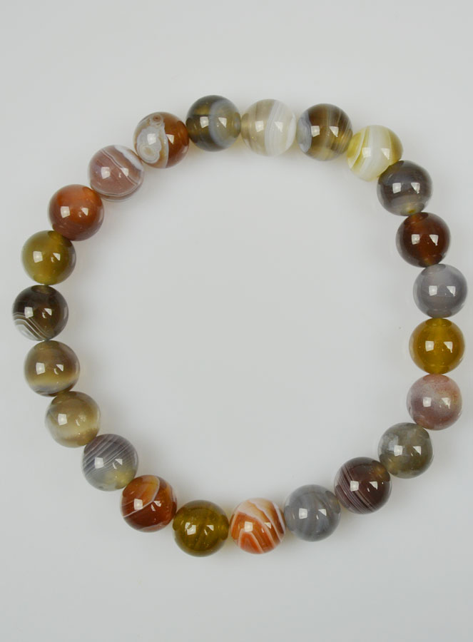 Bracelet en Pierre Naturelle d'Agate du Botswana (pic 2)