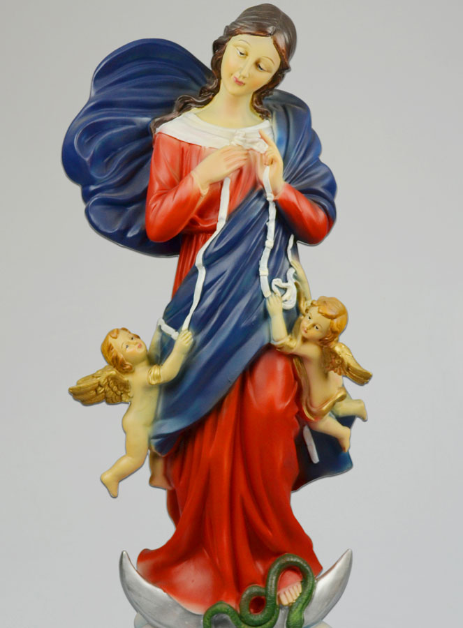 Grande Statue Vierge Marie qui Défait les Noeuds - 60cm (pic 3)