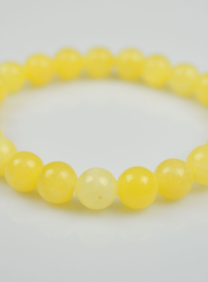 Bracelet en Pierre Naturelle de Calcite Orange (pic 4)