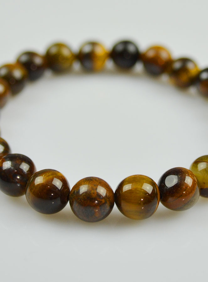 Bracelet en Pierre Naturelle Oeil de Tigre (pic 4)