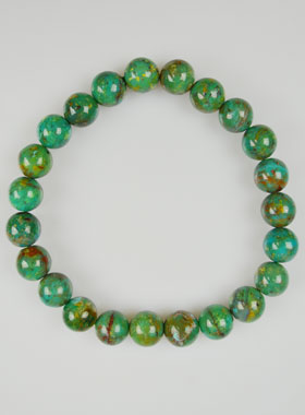 Bracelet en Pierre Naturelle de Chrysocolle - 8mm (pic 1)