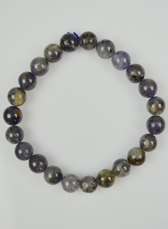 Bracelet en Pierre Naturelle de Cordiérite Lolite (pic 2)