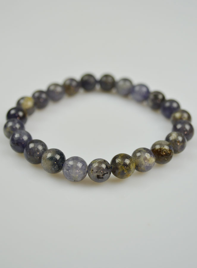 Bracelet en Pierre Naturelle de Cordiérite Lolite (pic 3)