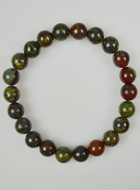 Bracelet en Pierre Naturelle de Jaspe Sang de Dragon (pic 1)