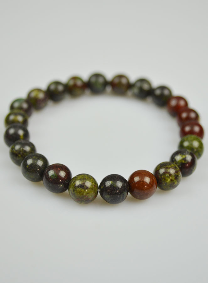 Bracelet en Pierre Naturelle de Jaspe Sang de Dragon (pic 3)