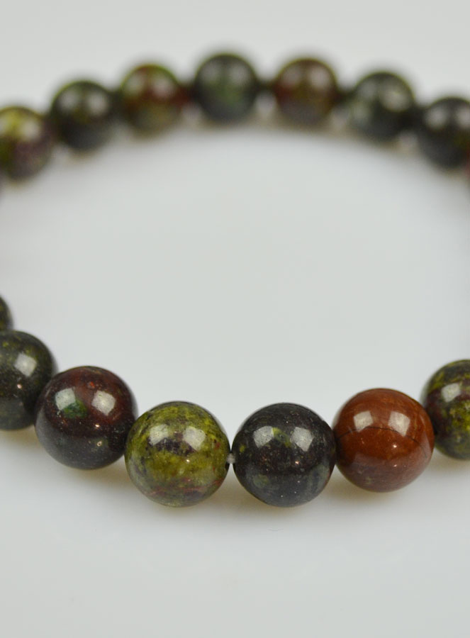 Bracelet en Pierre Naturelle de Jaspe Sang de Dragon (pic 4)