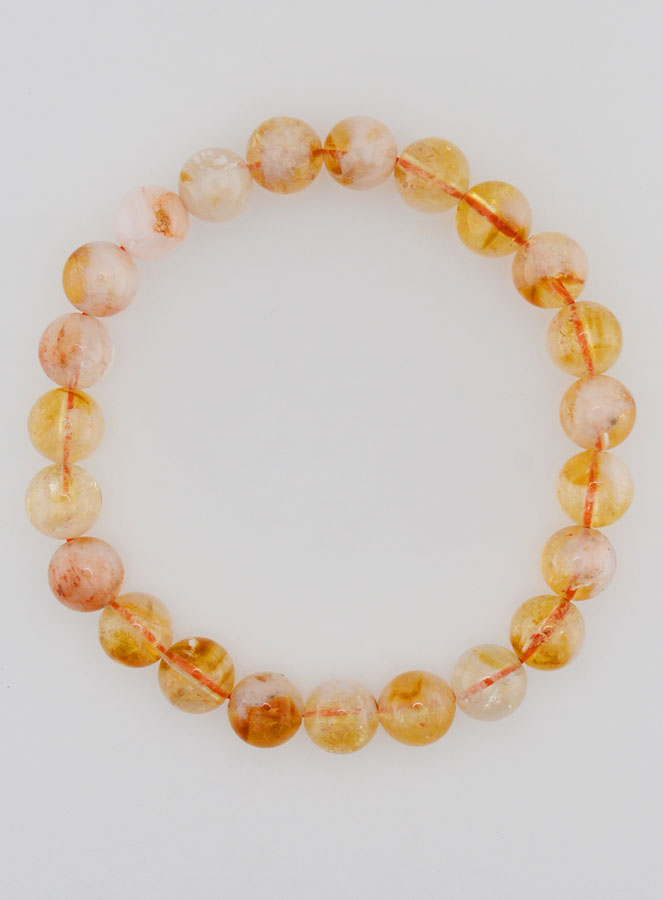 Bracelet en Pierre Naturelle de Citrine Chauffée (pic 1)