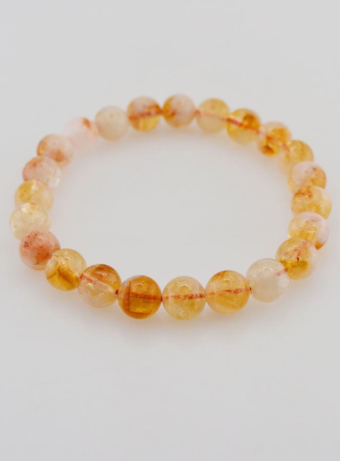 Bracelet en Pierre Naturelle de Citrine Chauffée (pic 2)