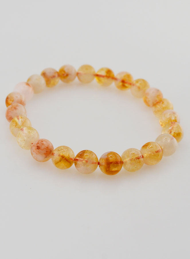 Bracelet en Pierre Naturelle de Citrine Chauffée (pic 3)