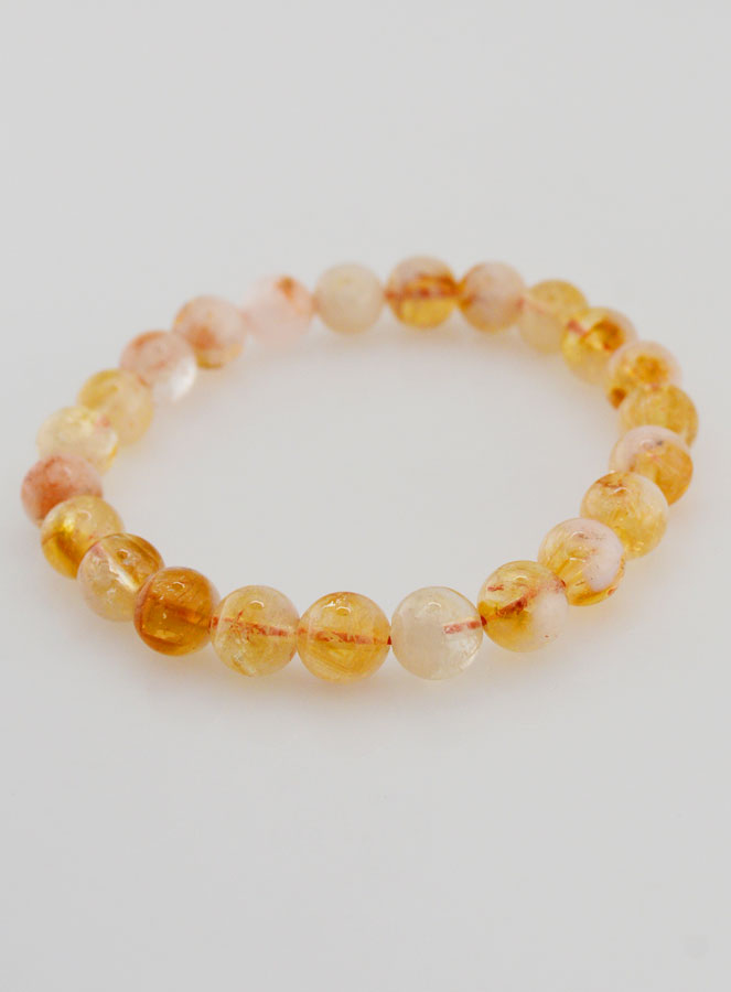 Bracelet en Pierre Naturelle de Citrine Chauffée (pic 4)