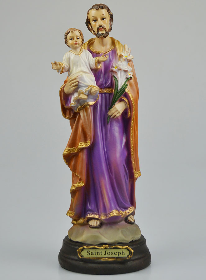Statue de Saint Joseph à l'Enfant Jésus - 30cm (pic 2)
