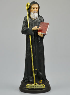 Statue de Saint Benoît - 30cm (pic 1)