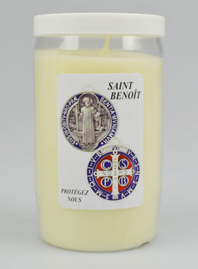 Bougie de Dévotion Protection Saint Benoît - 3 Jours (pic 1)