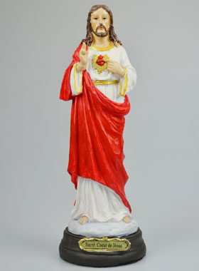 Statue du Sacré Coeur Jésus en Résine - 30cm (pic 1)