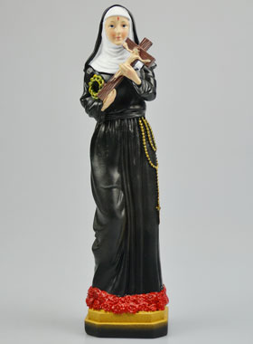 Statue de Sainte Rita Peinte Main - 20cm (pic 1)